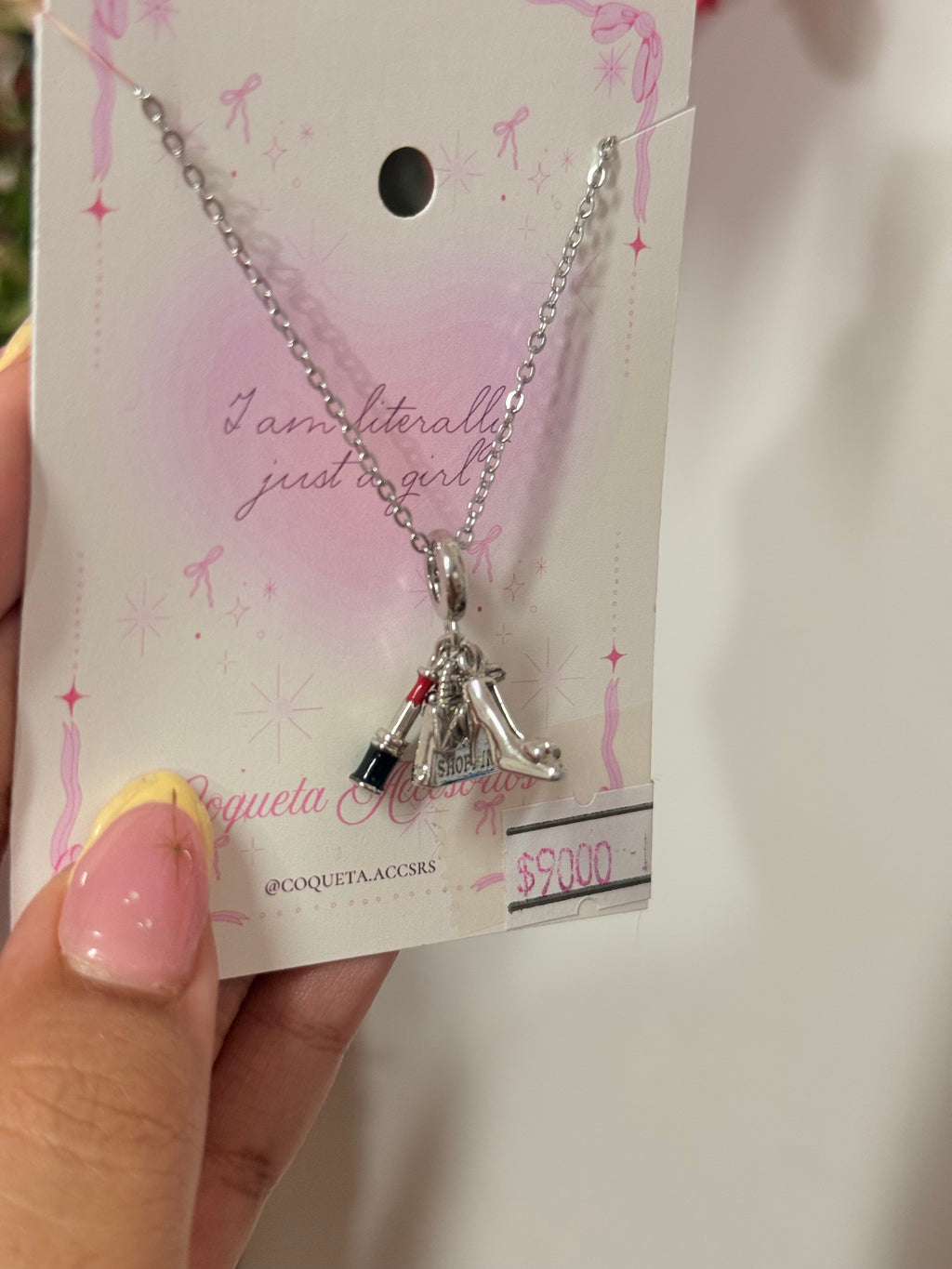 Cadena accesorios girly plateado