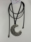 Choker luna plateada