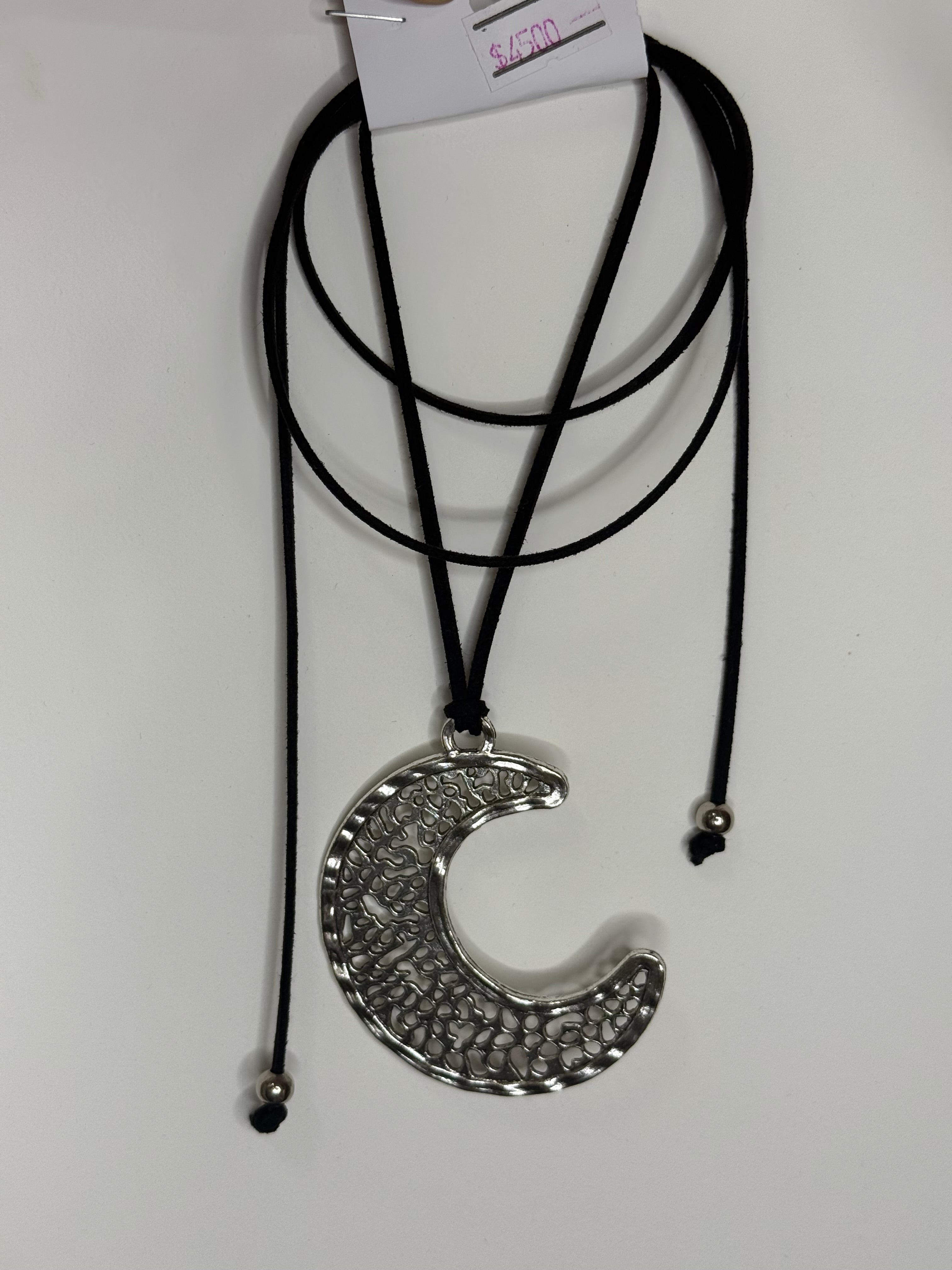 Choker luna plateada